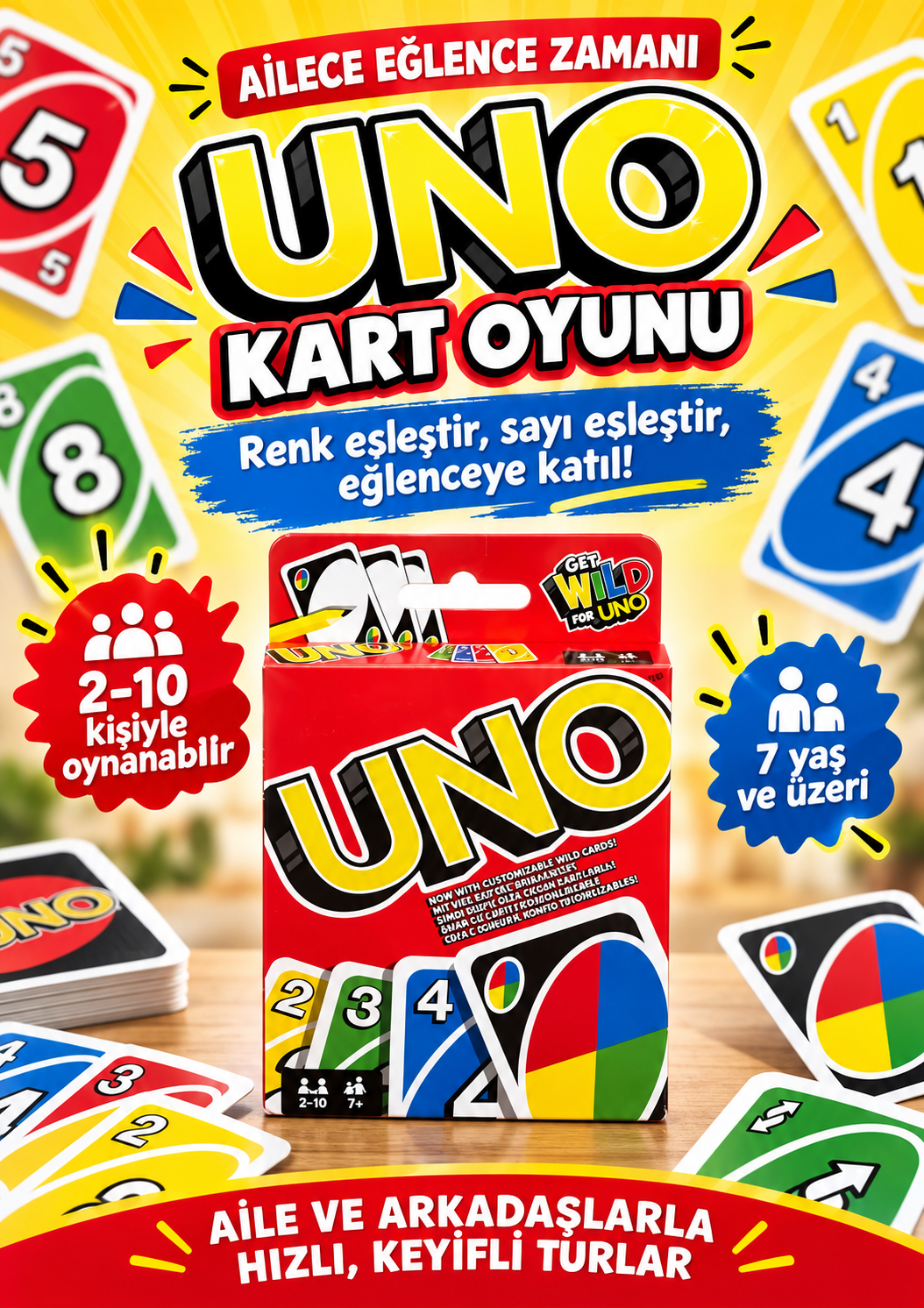 Uno Oyun Kartları Uno Cards